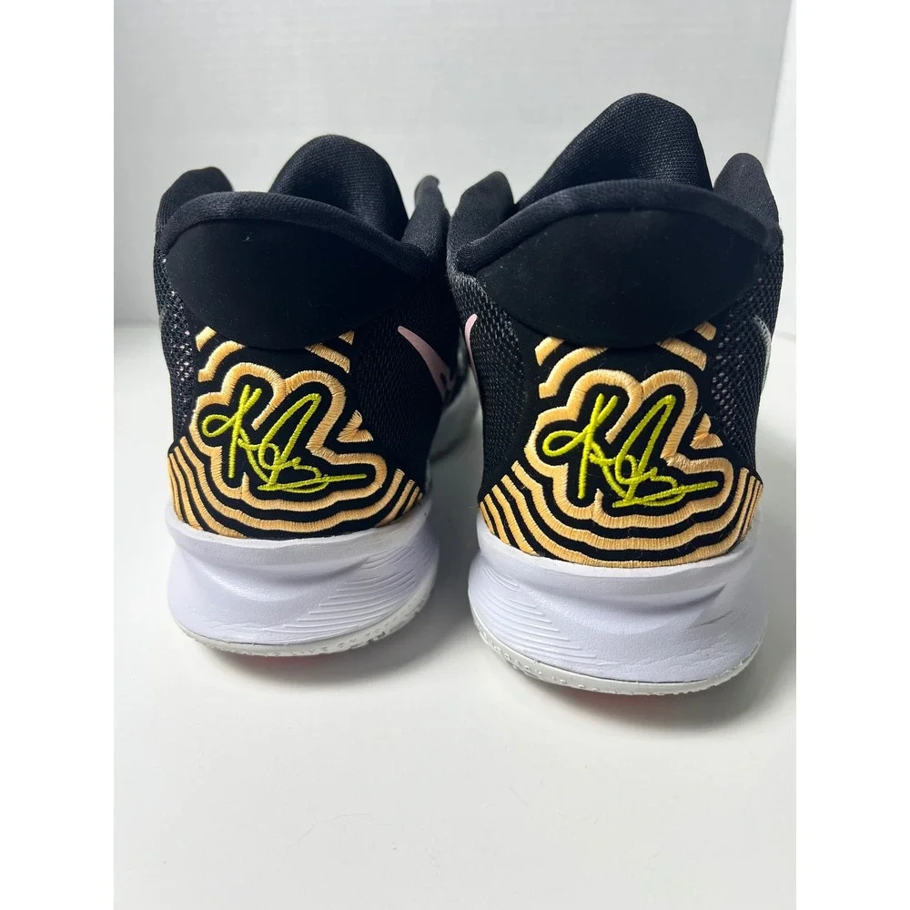 Nike Kyrie 7 GS Black Arctic Punch Opti Yellow Basketball Shoes CT4080-015 7Y